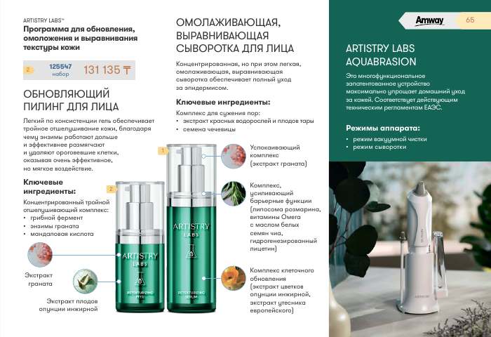 ARTISTRY™ — страница каталога 65