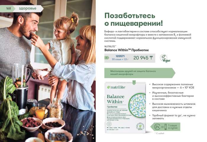 NUTRILITE™ — страница каталога 168