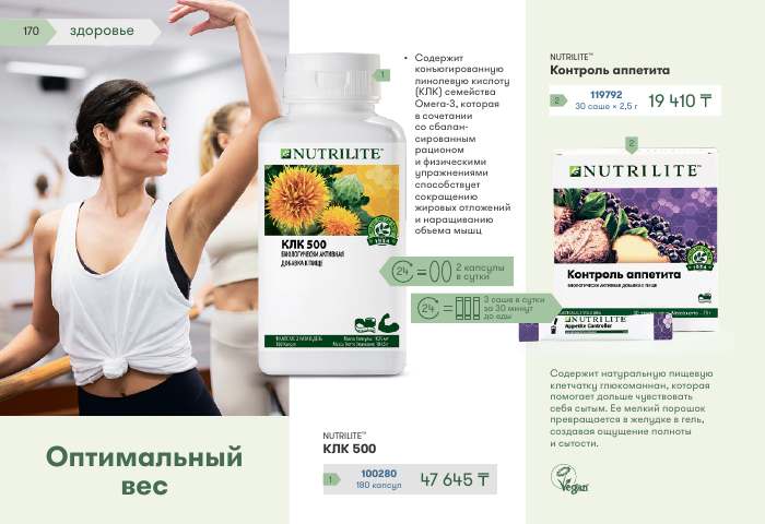 NUTRILITE™ — страница каталога 170